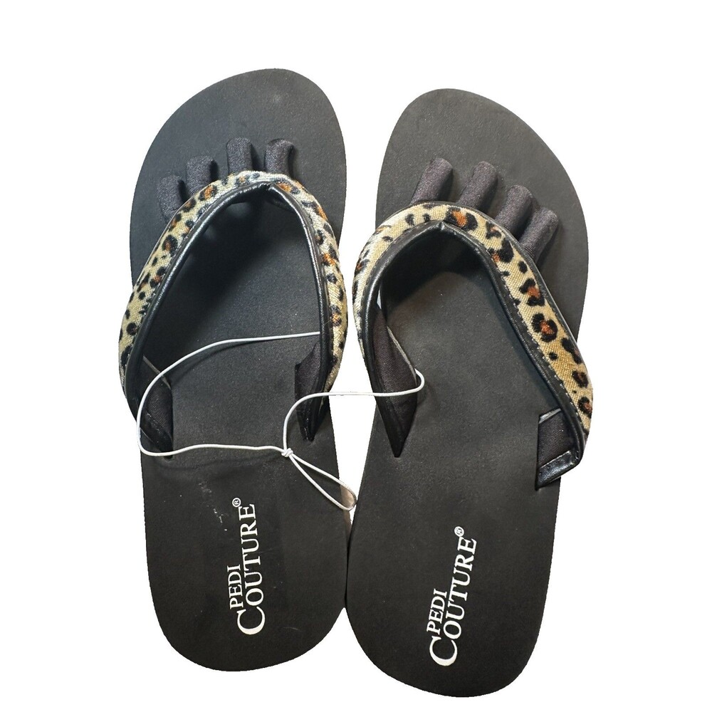 Pedi Couture Toe Separator Sandals for Women- Pedicure/Yoga Sz 10- Arch Support